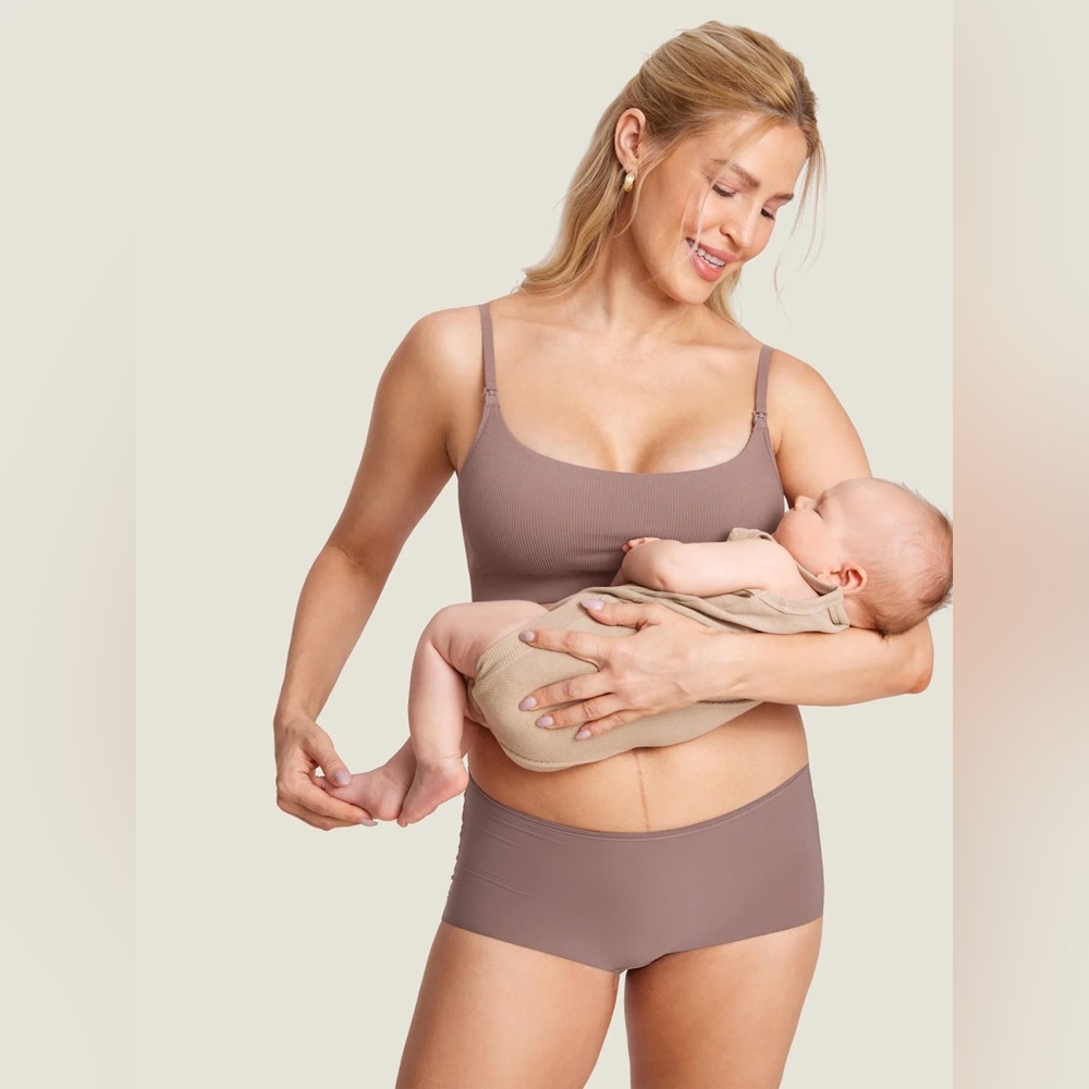Ribbed Scoop Nursing Bralette